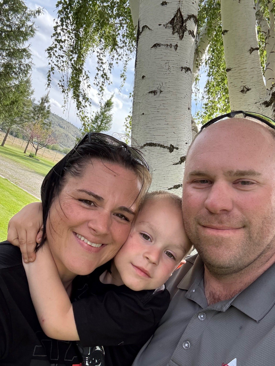 Josh, Wife Amber and Jack